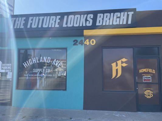 Highland Ave Supply Co storefront.