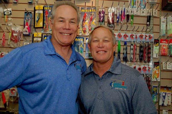 Pete and Tommy Schulz owners of World Famous Fishing Headquarters Jupiter