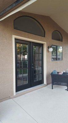 Loved how PHP took our French doors from white to black