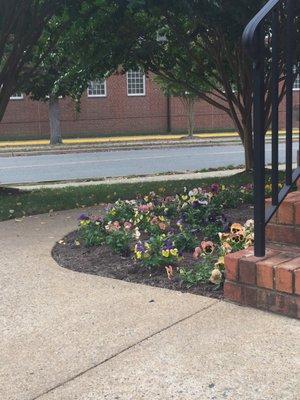 Corner of Choctaw Rd. and Forest Hill Avenue.  Sidewalk to parking lot on Choctaw Rd.