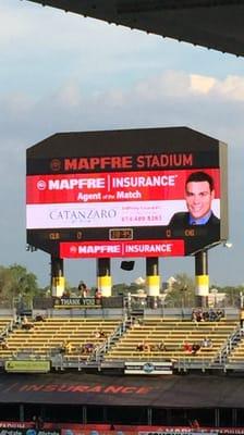 Agent of the Match at MAPFRE Stadium!