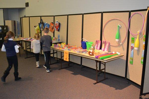 Bingo Night Prize Table