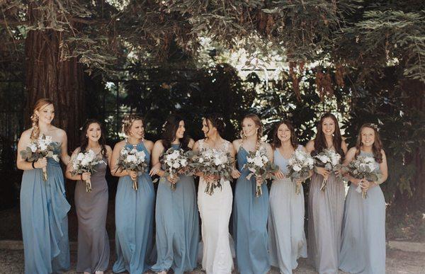 Bride and Bridesmaids Bouquets