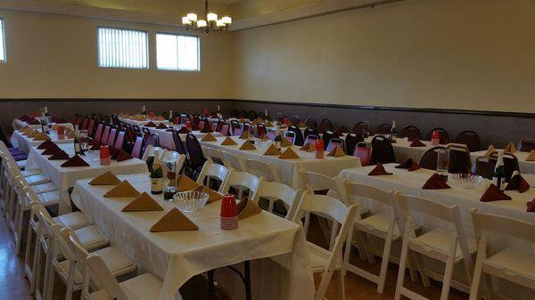 Banquet set up