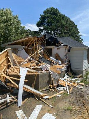 Another house gotta go!  Demolition time!