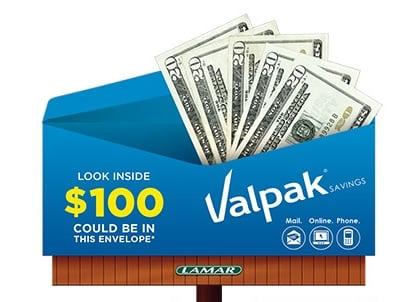 Valpak's local billboard.