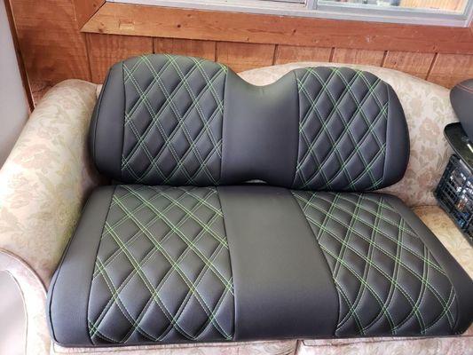 custom diamond Golf cart seats