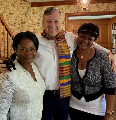 Mark Merriman, Owner with our wonderful caregivers, Vivian and Elizabeth