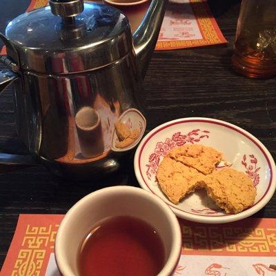 Tea and cookies.