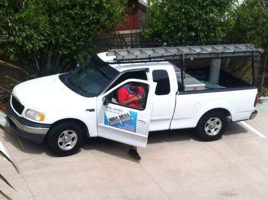 Mira Mesa Window Cleaning Company Truck