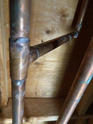 All the darker spots near joints is failure to clean the flux chemical which leads to significantly faster corrosion.