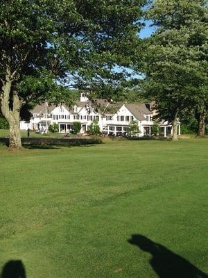 Clubhouse from the 9th hole fairway