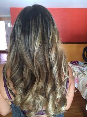 Balayage blonde done by Lorena. LOVE IT.