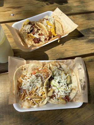 Valerie, Migas, build your own breakfast tacos