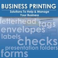 Everything from envelopes, custom checks, presentation folders to custom forms and labels.