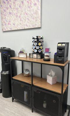 Coffee and tea station