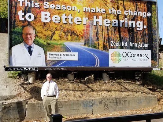 O'Connor Hearing Center Local Ann Arbor Billboard