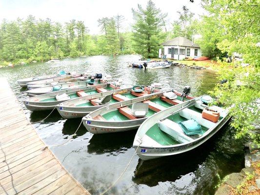 Due to its location; Castle Island Camps splits two amazing lakes. This Dock is located closest to the Camps.