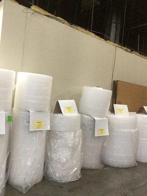 We sell rolls only of new bubble wrap at a great price.