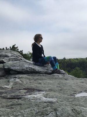 A peaceful moment above Lake Minnewaska