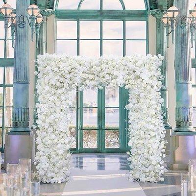 Flower wedding arch