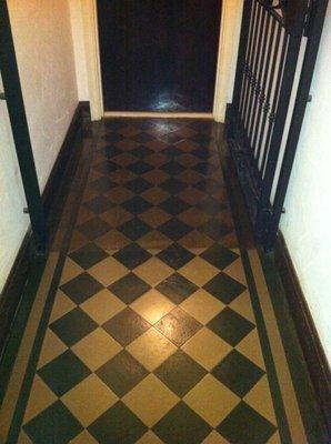 1920's Tile Restored Before & After