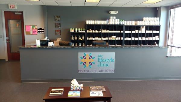 The Lifestyle Clinic has a large selection of high quality herbs and supplements.