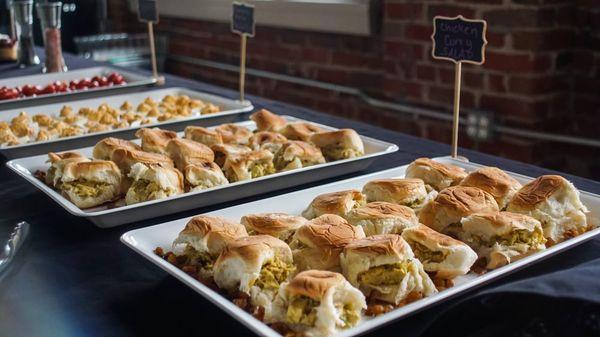 Passion to Purpose 2017 tour stop in Washington, DC catered by Bent Events  (mini chicken curry salad sliders)