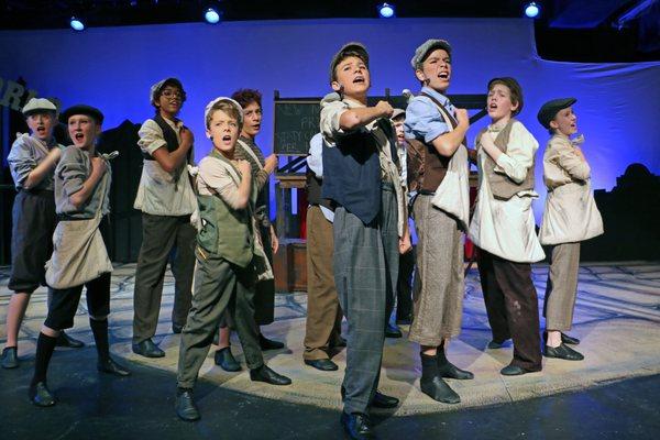 Scene from RMTK's June 2019 production of "Newsies".