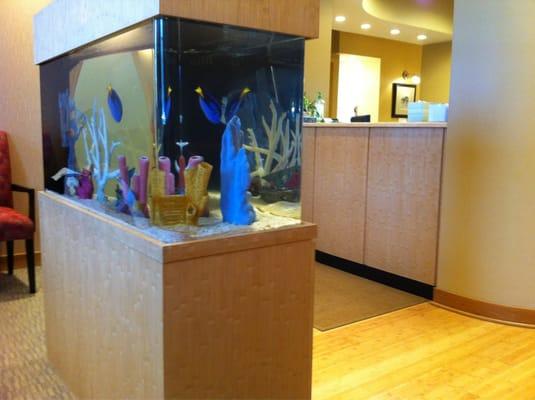 Lobby and fish tank