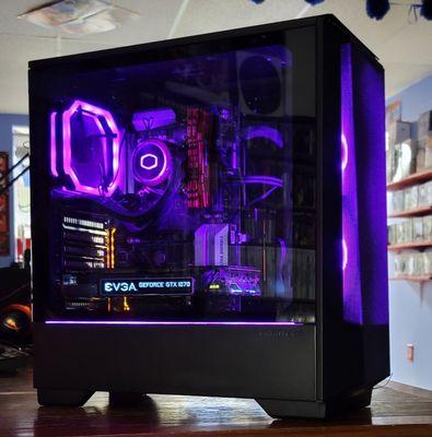 Custom PC build.
Love the color scheme.