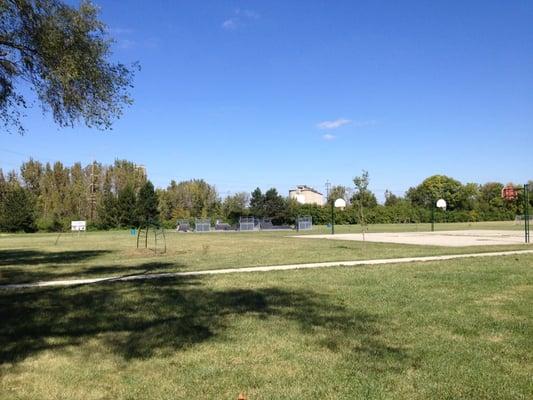 Skate park tucked away...