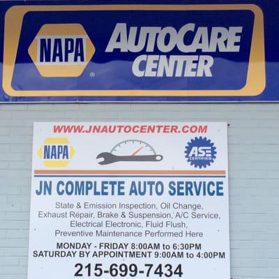 All Repair Backed with 12 month or 12000 Mile warranty by  NAPA