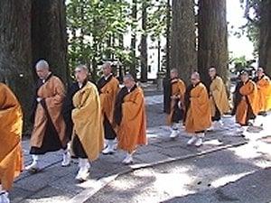 Buddhist Monks on Mt Koya, Japan