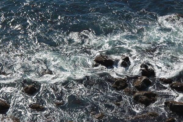 My inspiration: The rocky coastline of the Pacific Ocean at the Esalen Institute