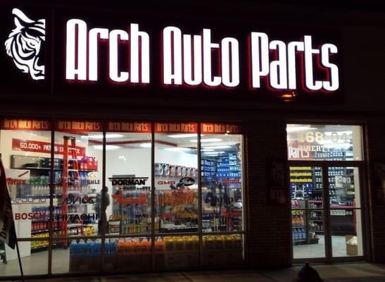 Grand Opening Arch Auto Parts, 168-04 Liberty Ave., Jamaica, Queens. Ninth Arch store hours open 8am-6pm Mon-Sat, Sun 9am-5pm