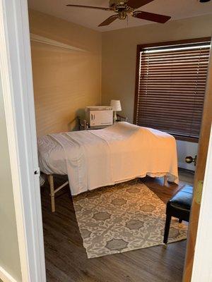 Our beautiful massage room