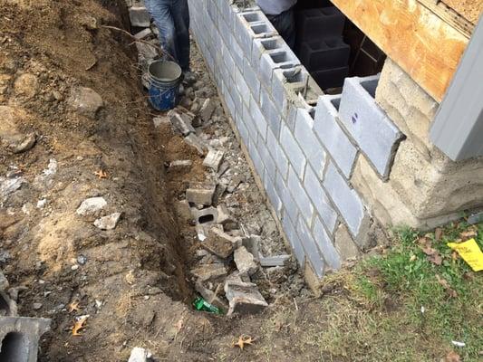 Foundation replace