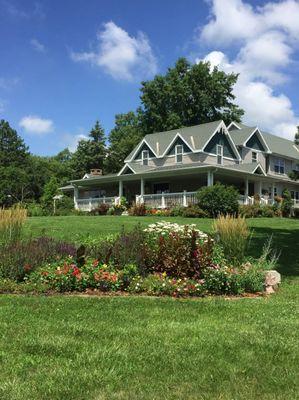 Green Gables Inn at Greatful Acres.  Your seat on the porch is waiting.