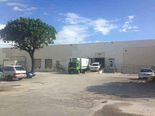 Loading dock, front view of the facility from 67th Street