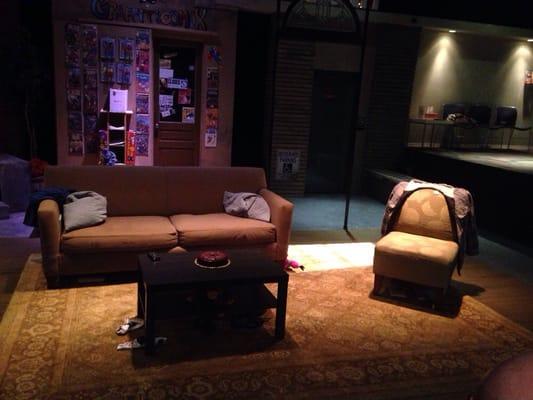 Partial set for THINNER THAN WATER by Melissa Ross. The Kitchen Dog cast are incredible!!!