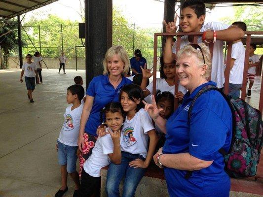 Dr. Olsen in Honduras with the Starkey Pro team! Volunteering and helping do hearing exams.