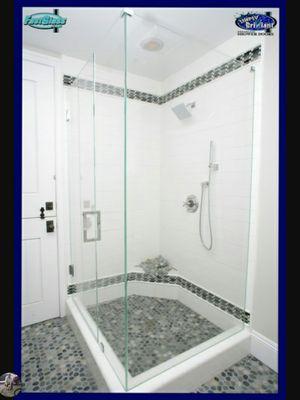 90° full standing shower enclosure