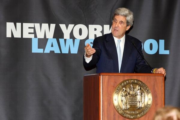 Senator John Kerry at NYLS.