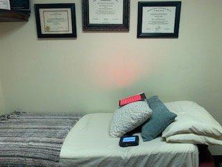 A comfortable treatment room waiting for you!