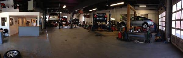 Panoramic view of our shop.