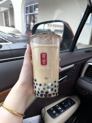 Oolong Milk Tea with Boba