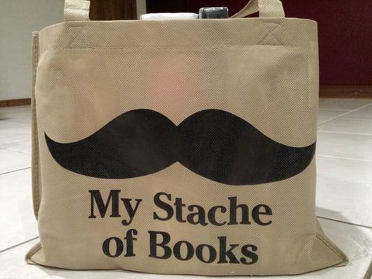 The bag they gave me for my books today!!!! Squeeee! (Did that just happen?!)