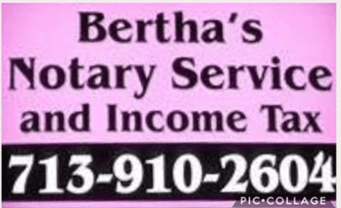 Bertha's Notary Services & Income Tax