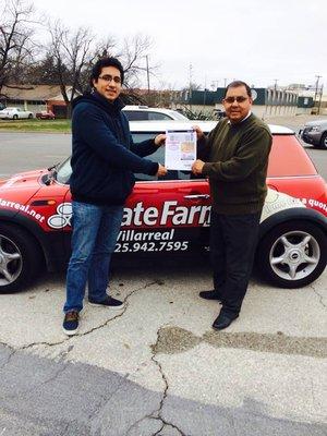 Feb 2015: Juan Gabriel Concert Ticket Winner!  With Tony Villarreal State Farm you are Always a Winner!!